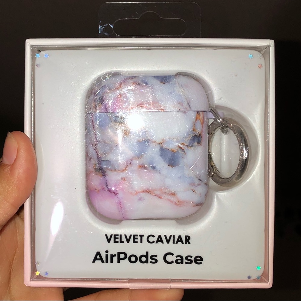 Velvet Caviar Violet Sky AirPod case